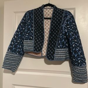 Quilted cropped jacket
